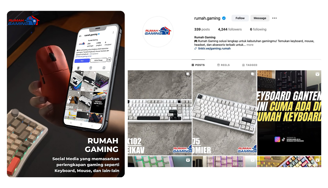 Rumah Gaming Sosial Media Manajemen