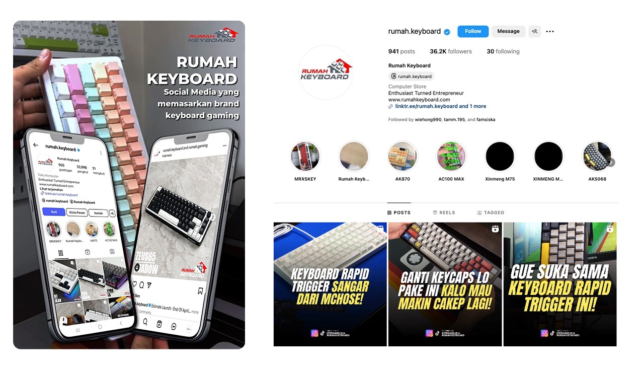 Rumah Keyboard Sosial Media Manajemen